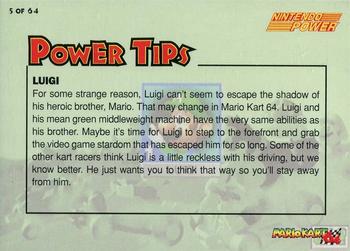 1997 Nintendo Power Mario Kart 64 #5 Luigi Back