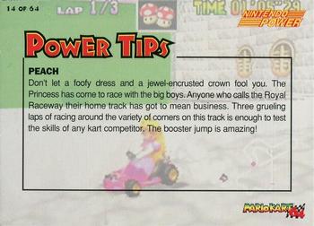 1997 Nintendo Power Mario Kart 64 #14 Peach Back