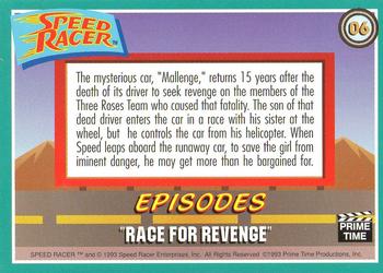 1993 Prime Time Speed Racer #6 Race for Revenge Back