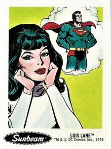 1978 Sunbeam Bread Superheroes Stickers #4 Lois Lane Front