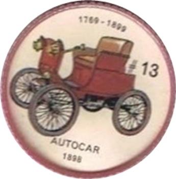 1962  Jell-O History of the Auto Coins #13 Autocar 1898 Front