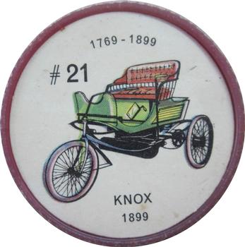 1962  Jell-O History of the Auto Coins #21 Knox 1899 Front