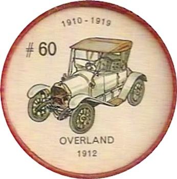 1962  Jell-O History of the Auto Coins #60 Overland 1912 Front