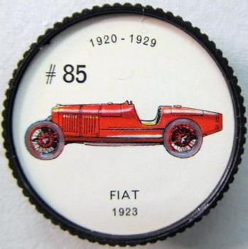 1962  Jell-O History of the Auto Coins #85 Fiat 1923 Front