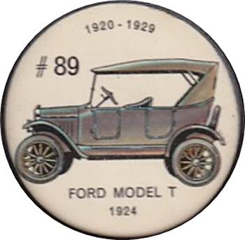1962  Jell-O History of the Auto Coins #89 Ford Model T 1924 Front