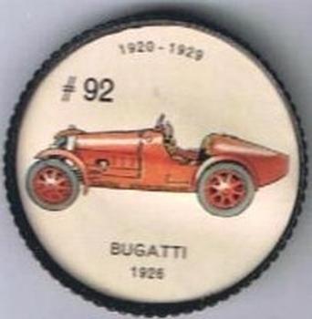 1962  Jell-O History of the Auto Coins #92 Bugatti 1926 Front