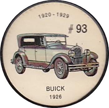 1962  Jell-O History of the Auto Coins #93 Buick 1926 Front