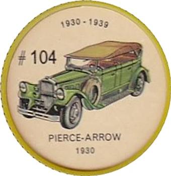 1962  Jell-O History of the Auto Coins #104 Pierce-Arrow 1930 Front