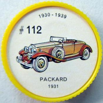 1962  Jell-O History of the Auto Coins #112 Packard 1931 Front