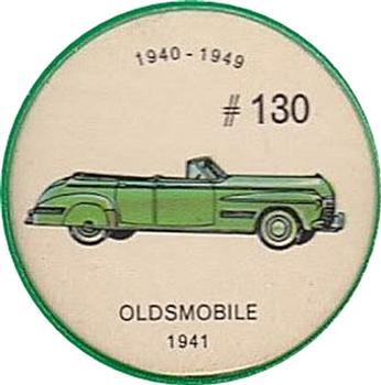 1962  Jell-O History of the Auto Coins #130 Oldsmobile 1941 Front