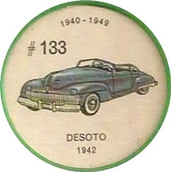 1962  Jell-O History of the Auto Coins #133 DeSoto 1942 Front