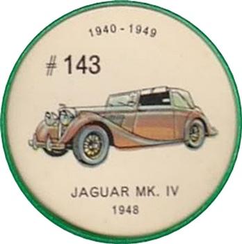 1962  Jell-O History of the Auto Coins #143 Jaguar MK.IV 1948 Front