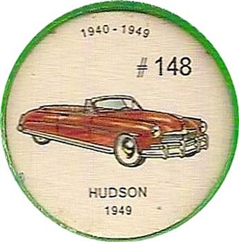 1962  Jell-O History of the Auto Coins #148 Hudson 1949 Front