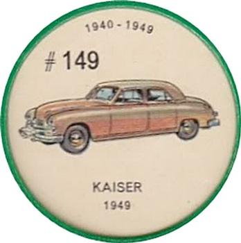 1962  Jell-O History of the Auto Coins #149 Kaiser 1949 Front
