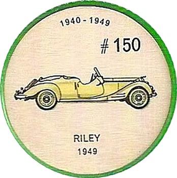 1962  Jell-O History of the Auto Coins #150 Riley 1949 Front