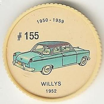 1962  Jell-O History of the Auto Coins #155 Willys 1952 Front