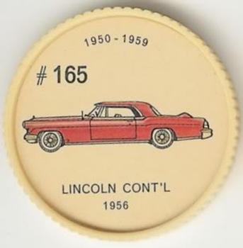 1962  Jell-O History of the Auto Coins #165 Lincoln Cont'L 1956 Front