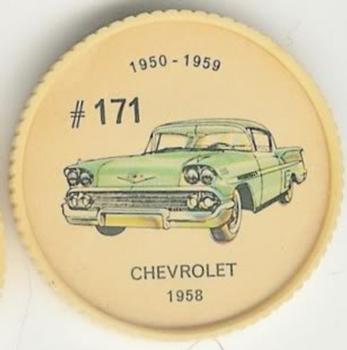 1962  Jell-O History of the Auto Coins #171 Chevrolet 1958 Front