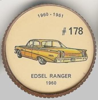 1962  Jell-O History of the Auto Coins #178 Edsel Ranger 1960 Front