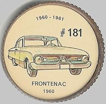 1962  Jell-O History of the Auto Coins #181 Frontenac 1960 Front