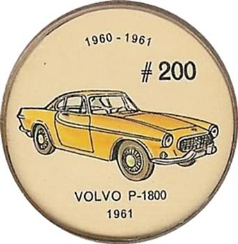 1962  Jell-O History of the Auto Coins #200 Volvo P-1800 1961 Front