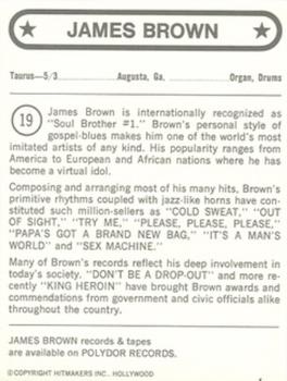 1972 Hitmakers #19 James Brown Back