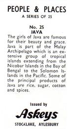 1968 Askeys People & Places #25 Java Back