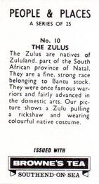 1965 Browne's Tea People & Places #10 The Zulus Back