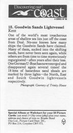 1992 Brooke Bond Discovering Our Coast #18 Goodwin Sands Lightvessel Back