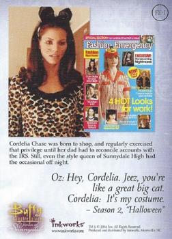 2004 Inkworks Buffy the Vampire Slayer Women of Sunnydale - Fashion Emergency Puzzle Cards #FE-1 Oz:  Hey, Cordelia… Back