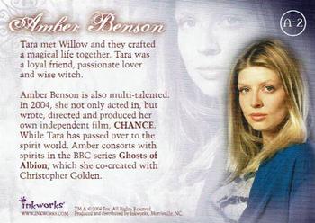 2004 Inkworks Buffy the Vampire Slayer Women of Sunnydale - Autographed Cards #A-2 Amber Benson Back