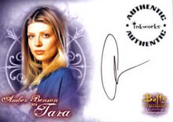 2004 Inkworks Buffy the Vampire Slayer Women of Sunnydale - Autographed Cards #A-2 Amber Benson Front