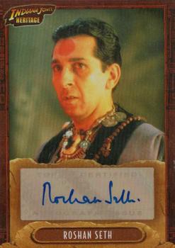 2008 Topps Indiana Jones Heritage - Autograph Cards #NNO Roshan Seth Front