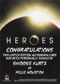 2010 Rittenhouse Heroes Archives - Autographs #NNO Swoosie Kurtz Back