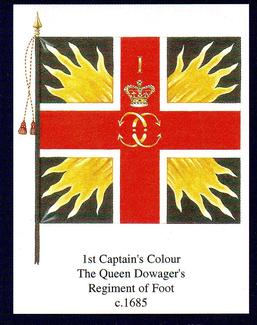 2004 Regimental Colours : The Queen's Royal Regiment (West Surrey) 1st Series #1 1st Captain's Colour 1685 Front