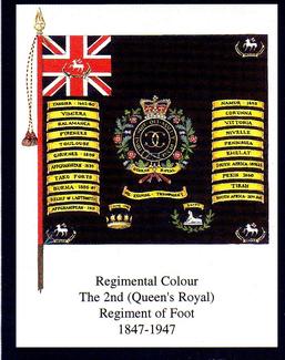 2004 Regimental Colours : The Queen's Royal Regiment (West Surrey) 1st Series #4 Regimental Colour 1847-1947 Front