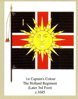 2005 Regimental Colours : The Buffs (Royal East Kent Regiment) #2 1st Captain's Colour c.1685 Front