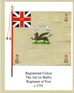 2005 Regimental Colours : The Buffs (Royal East Kent Regiment) #4 Regimental Colour 3rd Foot c. 1751 Front