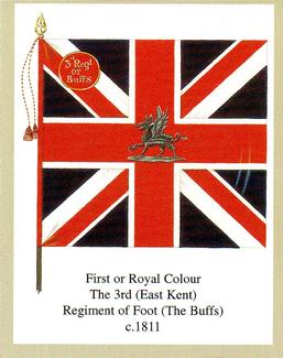 2005 Regimental Colours : The Buffs (Royal East Kent Regiment) #5 First or Royal Colour 3rd Foot c. 1811 Front