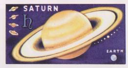 1958 Brooke Bond Out Into Space (Issued In) #16 Saturn Front