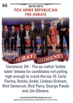 2016 Decision 2016 #66 Fox News Republican Pre-Debate 8/6/15 Back