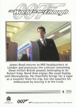 2016 Rittenhouse James Bond 007 Classics #4 James Bond returns to MI6 Back
