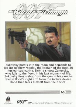 2016 Rittenhouse James Bond 007 Classics #65 Zukovsky bursts into the room Back