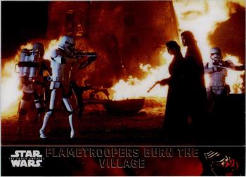 2016 Topps Chrome Star Wars The Force Awakens #6 Flametroopers Burn the Village Front
