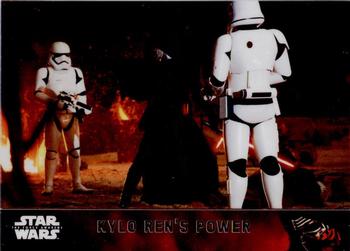 2016 Topps Chrome Star Wars The Force Awakens #7 Kylo Ren's Power Front