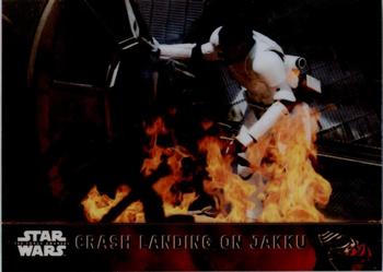 2016 Topps Chrome Star Wars The Force Awakens #20 Crash Landing on Jakku Front