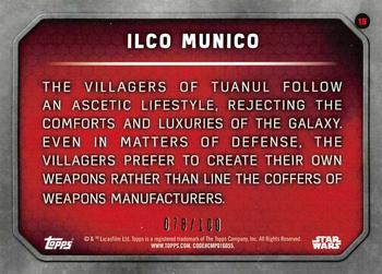 2015 Topps Star Wars: The Force Awakens - Gold #15 Ilco Munico Back