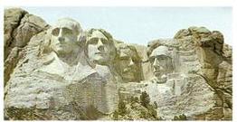 1984 Brooke Bond Features of the World #8 Mount Rushmore Front