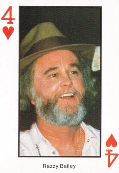 1990 The Best of Country Music Playing Cards #4♥ Razzy Bailey Front