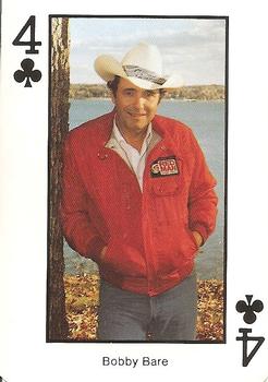 1990 The Best of Country Music Playing Cards #4♣ Bobby Bare Front